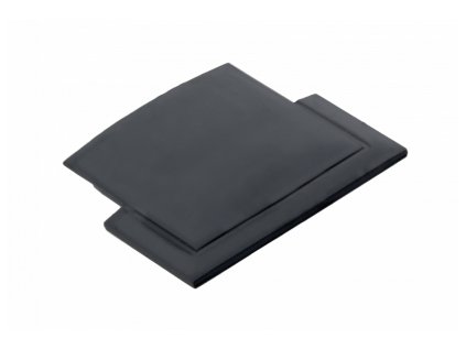 Záslepka do LED lišty GLAX zafrézovacia čierna