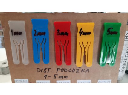 Podložka distančná plast 4mm žltá