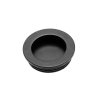 Úchytka zafrezovacia okrúhla L=40mm čierna