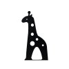 Zarážka na knihy ŽIRAFA čierna