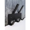 Vešiak 5 háčikov 136x92mm čierna