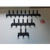 Vešiak 5 háčikov 136x92mm čierna