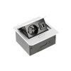 Zásuvka AVARO 1x230V 2xUSB hlinník
