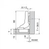 Záves vložený brzdený 71B3790 s perom 110° Inserta