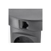 Zásuvká COMFORT 4x230V 2xUSB 2xRJ45 120mm čierna