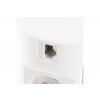 Zásuvká COMFORT 4x230V 2xUSB 2xRJ45 120mm biela