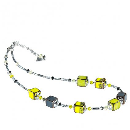 Bright Day nyaklánc Lampglas gyöngyökből