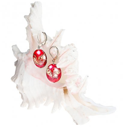 Coraline Fantasy fülbevaló 24 karátos arany díszítésű Lampglas gyöngyökből