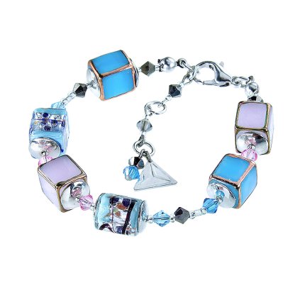 Bransoletka Crystal Spring z pereł Lampglas