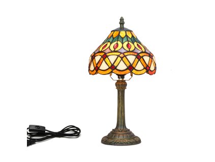 Peacock stolná lampa tiffany 110