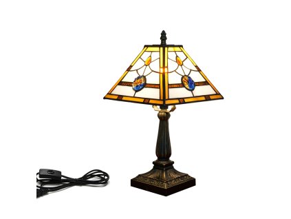 Square stolná lampa tiffany 111