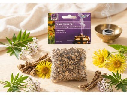 Kořen omanu - vykuřovadlo  Světlo, očista a propojení s intuicí