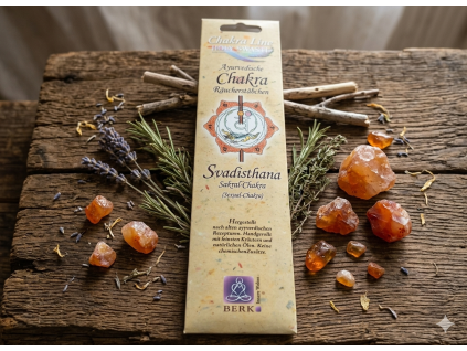 2 čakra - Ayurvédské vonné tyčinky  Sexualita, smyslnost, prapůvodní pocity
