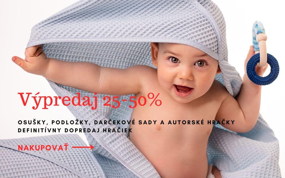 Detské uteráky, autorské háčkované a šité hračky pre bábätká, darčekové krabičky a sady produktov pre deti