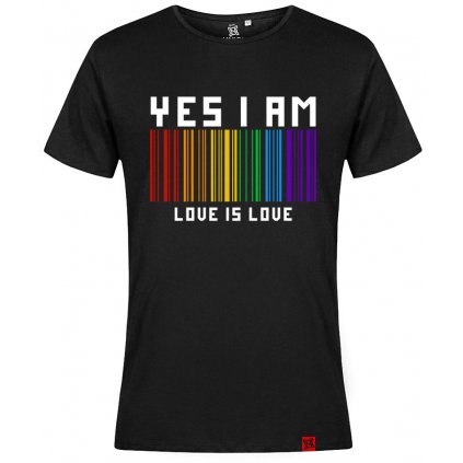 Tričko pánské - Yes I am (Velikost XS, Barva bílá)