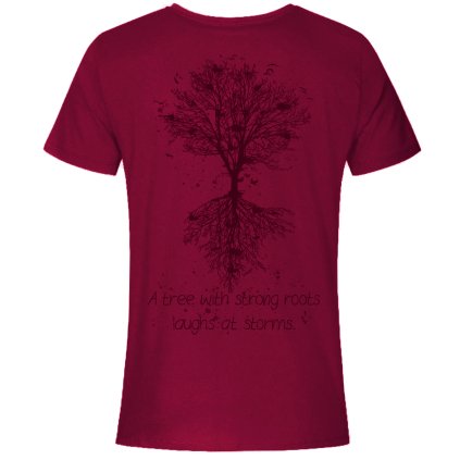 Tričko pánské strong roots zada vinova