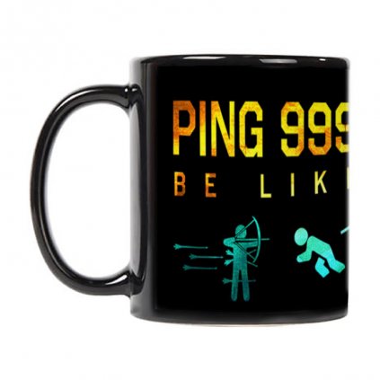 PING 999 hrnek cerny