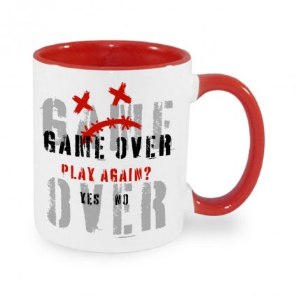 GAME OVER hrnicek funny cerveny 330ml