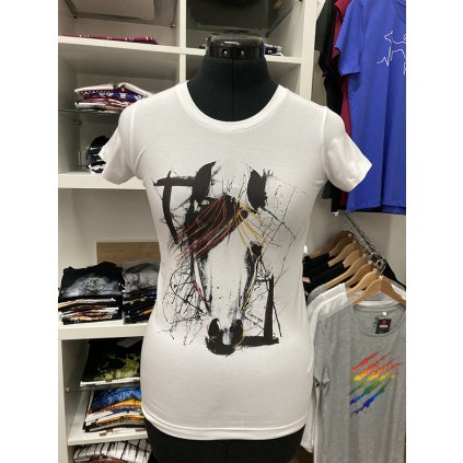 Dámské tričko GIO flow® - Abstract horse - Výprodej
