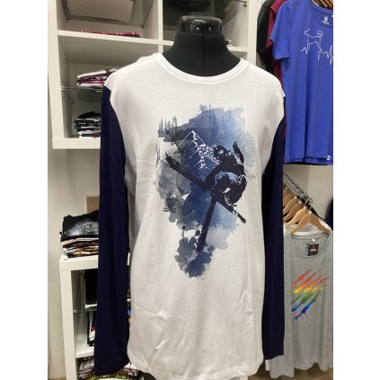 Pánské tričko s dlouhým rukávem GIO flow® - Cool / Lyže - Výprodej (L)