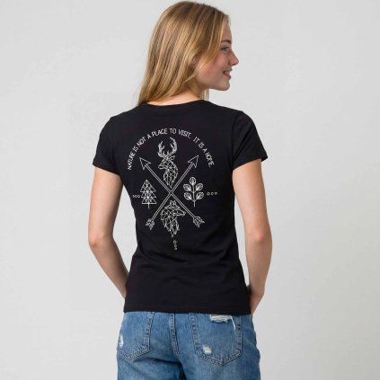 Tricko damske Premium Home zada cerne