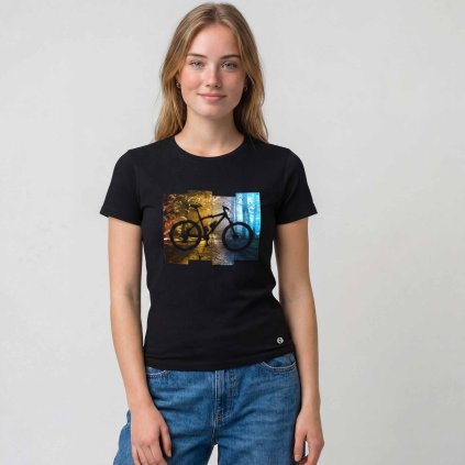 Tricko damske Premium Ride cerne