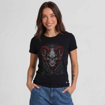 Tricko damske Premium Zplozenec pekla cerna