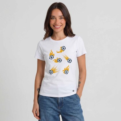 Tricko damske Premium fire shot bile