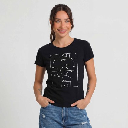 Tricko damske Premium takticky plan cerne