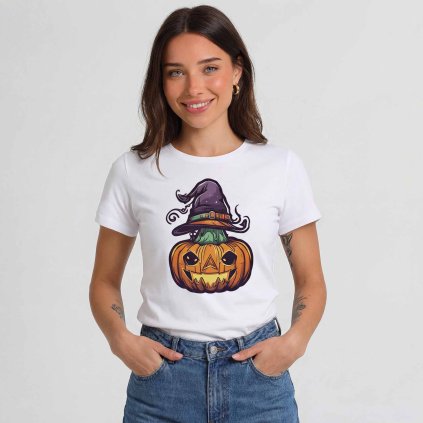 Tricko damske Premium Kouzelná dyne bile