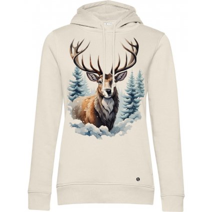 Winter Wildlife mikina damska off white