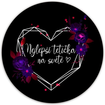 Podtácek nejlepsi teticka na svete cerna