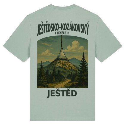 Tricko unisex Creator Jizerske hory Jested glazed green stst