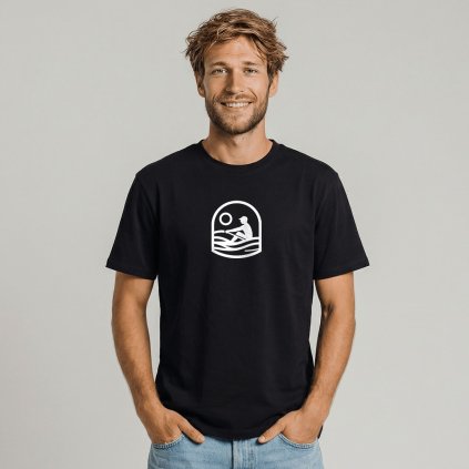 Tricko unisex Legend Skiff mode ON cerne2