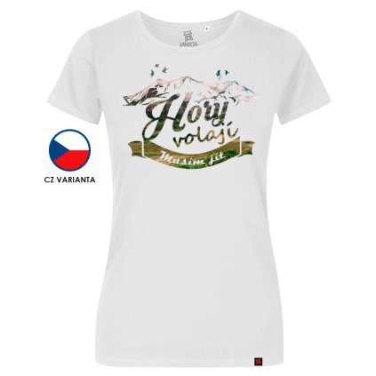 Tricko damske hory volaji bila