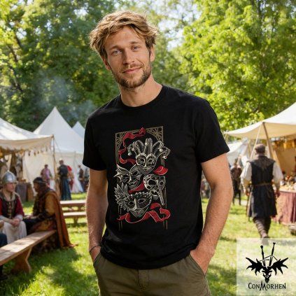 Tricko imperial masky cerne