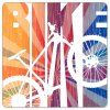 bike podtacek bily