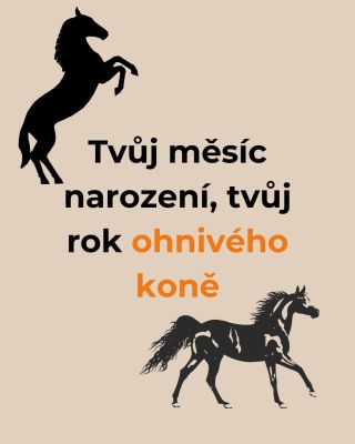 Rok Ohnivého koně je symbolem nespoutané síly a odvahy. Podívali jsme se na proroctví pro každý měsíc a vybrali to...