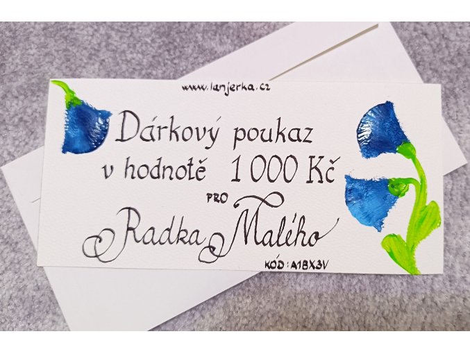Darkovy poukaz 1000 upr