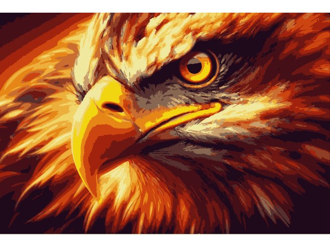 Orel vymalované