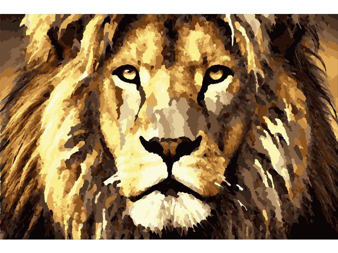 Lev vymalovany 20barev