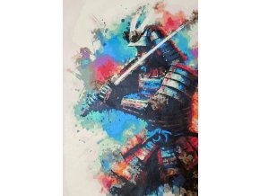 Samuraj - vymalovaný obraz