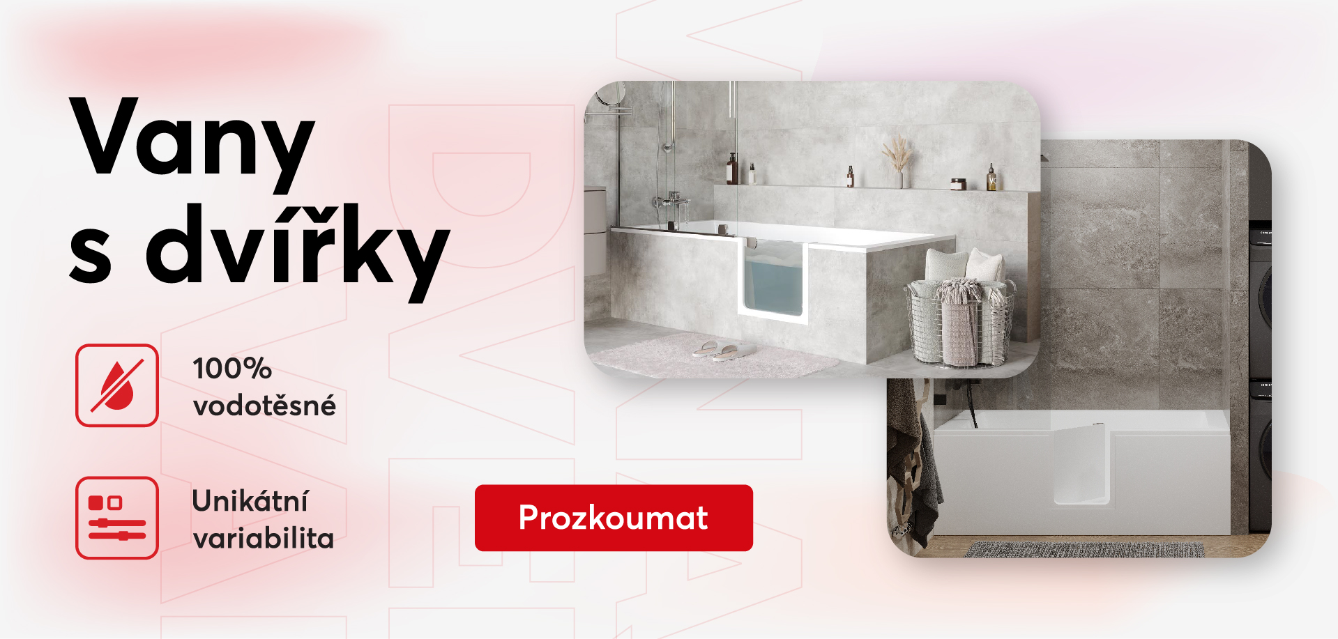 vany s dvířky lansanit