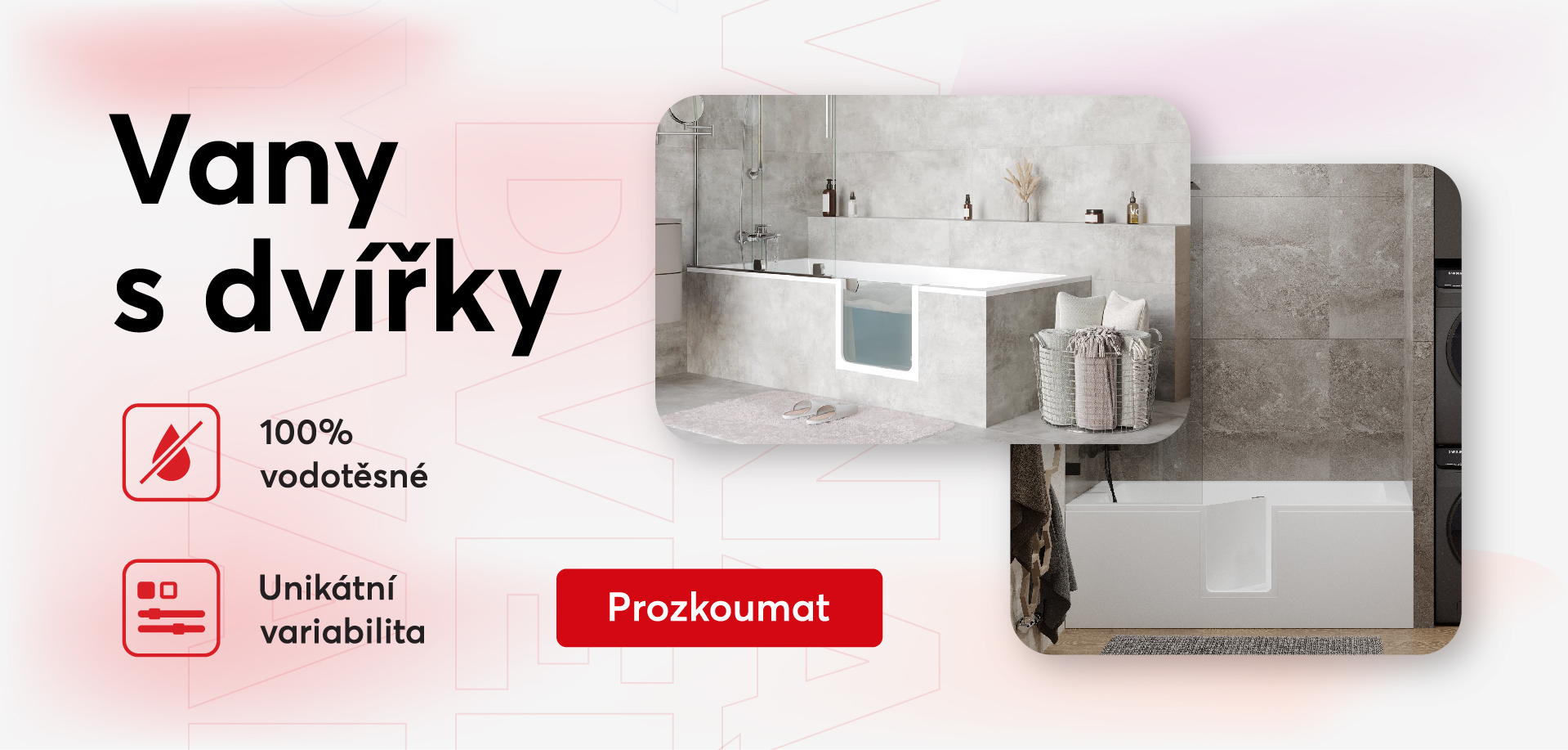 vany s dvířky lansanit