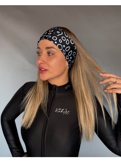 Headband, black, EAGLE RAY