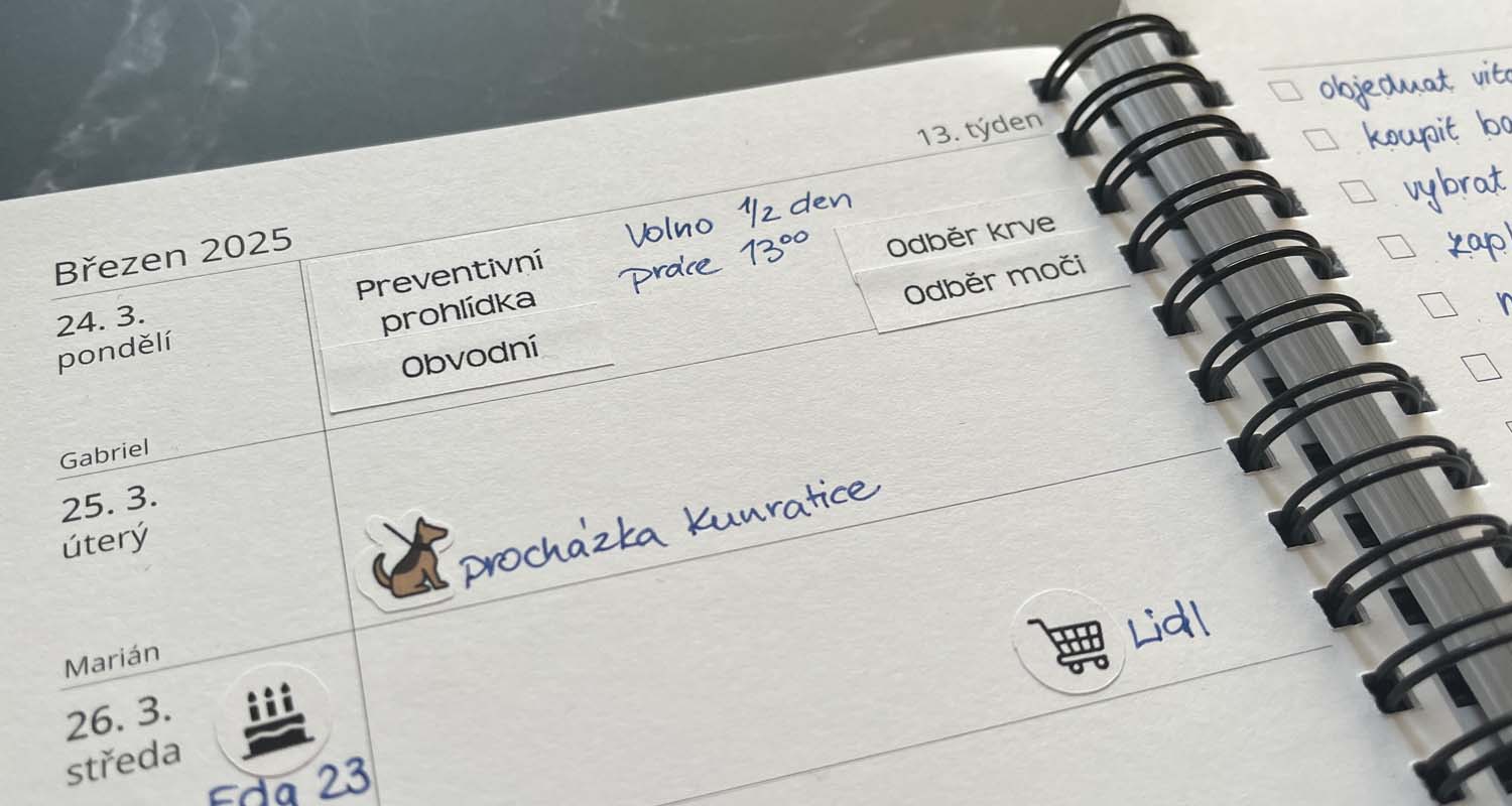 Od prevence po self-care: Zdraví ve svém diáři