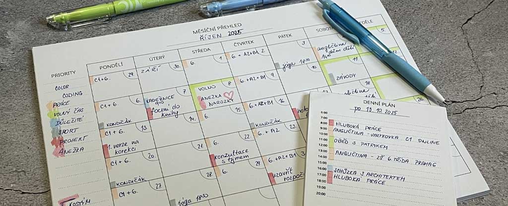 Colorcoding při plánování | La Pegatina