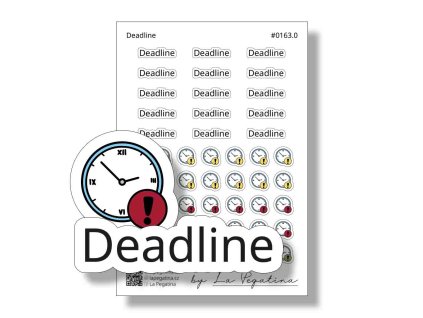 samolepky do diare deadline