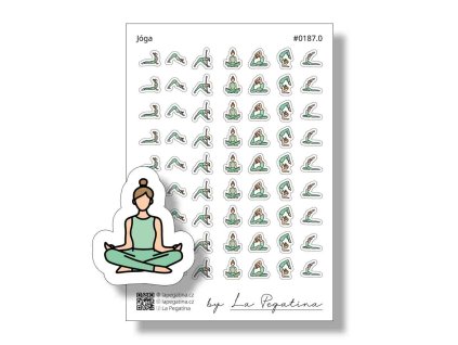 samolepky do diare joga