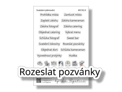 samolepky do diare svatebni planovani